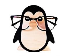 DIYARTS Porta Occhiali, Porta Occhiali Simpatico Animale Porta Occhiali Scaffale Porta Occhiali da Sole in Legno Espositore Vetrina Home Office Desk Decor Regalo