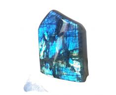 Cristallo Naturale Grezzo Lapislazzuli 1 Pz Pietra di Luna Naturale Lucidatura Labradorite Preoccupazione Pietra Luminosa Feldspato Arredamento Scrivania Arredamento (Size : 300-400g)