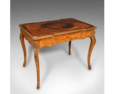 Scrittoio antico, francese, tavolo centrale decorativo, gusto Luigi XV, vittoriano