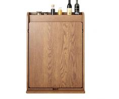 oiakus Tavolo a Parete, Tavolo Allungabile in Legno Massello, Parete Pieghevole con Ripiano, Salvaspazio, Scrivania Rettangolare Multifunzionale a Rifugio per Soggiorno, Cucina