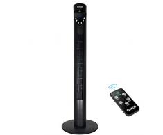 Gotoll Ventilatore a Torre 97.5CM con Telecomando,Ventilatori a Piantana 50W,Oscillazione 70°,3 Velocità,3 Modalità Operative,12H Timer,Display LED Nero