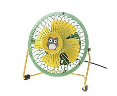 Styledresser Ventilatore portatile, USB Mini Ventilatori da Tavolo da Silenzioso con Ricaricabile a Batterie Multi Porte Notebook PC Prese USB per Casa Ufficio Campeggio