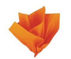 Unique Party 6292 - Fogli di Carta Velina Arancione, Confezione da 10