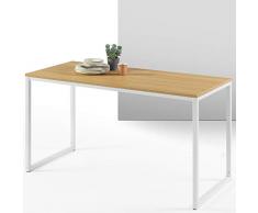 ZINUS Jennifer Modern Studio Collection Soho Pranzo Rettangolare da Ufficio, Tavolo per Computer, Colore: Bianco, 140 cm