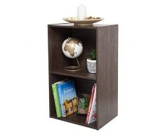 Iris Ohyama, Mobile contenitore / Scaffale portaoggetti / Mobili per ufficio / Organizzatore per ufficio / Mobili con ripiano, Modulare,Design, Ufficio, Casa - Office Basic Rack - CX-2FN - Marrone