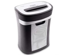 Duronic PS581 Distruggidocumenti 15 fogli A4 - Capacità 22 L - Funzione distruggi carte di credito e CD – Taglio incrociato – Ideale per casa e ufficio