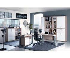 Ufficio e Studio componibile frassino e laccato bianco
