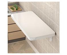 JNNWQ Piccolo Tavolo Pieghevole A Ribalta da Parete con Telaio di Supporto in Metallo Tavolo Pieghevole A Parete Stabile Scrivania del Computer Dellufficio Domestico