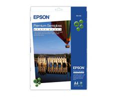 Epson C13S041332 Carta Speciali, Premium, Semilucida, 251 G, A4, Inkjet, Confezione da 20