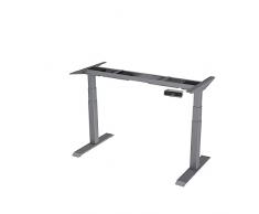 FLEXISPOT E7 Scrivania Regolabile in Altezza Standing Desk a 3 Stadi a 2 Motore con Tastiera a Memoria Automatica，Capacità di Carico 125 kg(Grigio)