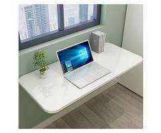 WBBML Scrivania Salvaspazio Tavolo Pieghevole con Staffa in Metallo Tavolo Pieghevole a Muro per Cucina, Bagno, Box Auto, 20 Taglie (Colore : White, Size : 80x40cm)