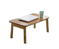 Tavolino Divano con Ruote Tavolo Scrivania portatile pieghevole multifunzionale, tavolo da studio, adatta per il divano, può essere utilizzata anche come tavolino per la colazione, due dimensioni sono