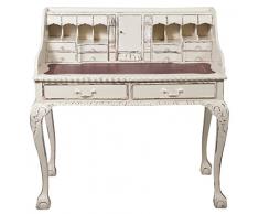 Biscottini Scrittoio Vintage 105x103x64 cm | Scrittoio Antico in Legno | Scrivanie Classiche