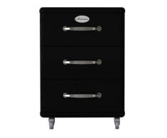 Tenzo 5273-033 - Cassettiera design su rotelle Malibu, in MDF verniciato, 60 x 41 x 46 cm, colore: Nero