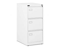 Fromm & Starck Cassettiera per Ufficio con Chiave Cassettiera in Metallo STAR_MCAB_11 (3 cassetti, Grigio, 120 kg, 2 Chiavi)