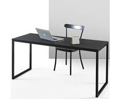ZINUS Jennifer 160 cm Scrivania per laptop | Scrivania per studio home office | Facile da montare | Telaio in metallo | Deep Espresso