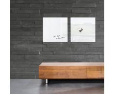 Sigel Gl111 Lavagna Magnetica in Vetro, 48 x 48 x 1.5 cm, Bianco