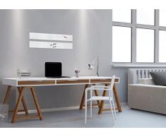 SIGEL GL101 Lavagna magnetica di vetro / bacheca di vetro Artverum, bianco puro, 12 x 78 cm