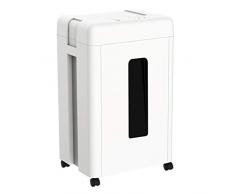 WOLVERINE Distruggidocumenti P5 ad alta sicurezza con micro taglio per carta pesante, CD, lame di manganese, ultra silenziose, contenitore estraibile con capacità 30 l, SD9520, colore: bianco