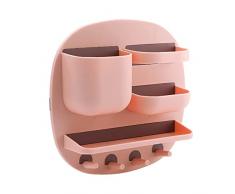 Linsition Mensole sospese da Parete,Scaffale da Parete con Design a Gancio - Mensole Decorative multifunzionali per lhome Office Rosa