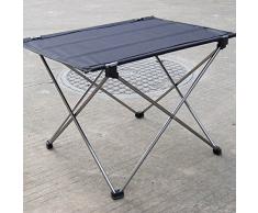 Portatile pieghevole scrivania tavolo pieghevole da picnic all aperto campeggio 7075 lega di alluminio ultra-leggero grigio