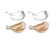 Garneck 4 Pz Cristallo Scrivania Casa Tavolo Gioielli Arredamento Ornano Il Petto Figura: Souvenir E Regalo Contenitore Caramelle Ciondolo Scultura Collane Forma Collana Festa Carino