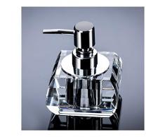 Zaza Dispenser per lozioni, Dispenser Doccia artificialmente, Bagno Detergente Bottiglia, Sapone Manuale Dispenser, Detergente Bottiglia di Vetro di Cristallo Ornamenti scrivania Pompa per Doccia