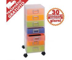 Niji 3115 Jolly Cassettiera con Ruote, 7 Cassetti, 65 cm