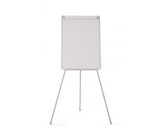 Bi-Office Lavagna Portablocco Treppiedi Basic, Lavagna a Fogli Mobili Con Cornice Grigia, Superficie Magnetica, Dimensioni Panello Euro - 700 x 1000 mm