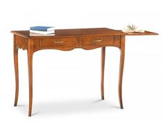 Vintage Home SCRITTOIO IN LEGNO CON 2 CASSETTI E TIRETTO DA 110x56x80h