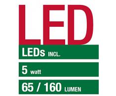 Ranex 5000.472 Led Lampada da Tavolo Ricaricabile 5 W, Bianca, 17 x 25.5 cm