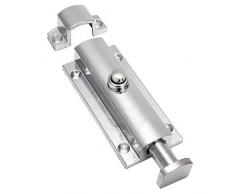 Ventanas Cerrojos y pestillos 1pcs Acciaio inossidabile Porta in acciaio inox Lock Sliduro Bolt Bolt Bullone Automatico Chiusura a molla Blocco di sicurezza per lufficio ufficio Casa Armadio Cierre d