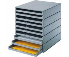 Styro 23102-85 - Scatola ufficio con cassettini, 246x335x323mm, grigio