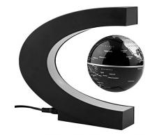 Arvin Globe 360 ° LED luce C forma magnetico Levitazione fluttuante globo mappa del mondo anti Gravity ufficio tavolo da decorare, Misteriosamente sospeso in aria mappa del mondo per apprendimento insegnamento insegnamento casa