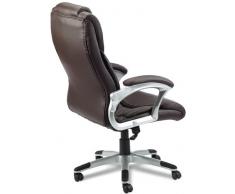 Amstyle Sedia direzionale Madrid, in pelle sintetica, portata: fino a 120 kg, colore: Marrone