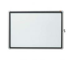 Nobo Bacheca Magnetica per Esterno con Serratura, 8 x A4, Gamma Premium Plus, Bianco, 1902579