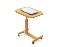 Tavolino Divano con Ruote Tavolo Tavolino Servitore for Pazienti Allettati, Tavolino Serviletto,Tavolino Divano Con Ruote Tavolo Regolabile In Altezza Tavolo for Laptop Portatile Scrivania per Casa e
