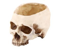 Skull Head Flower Pot Planter Scene Decoration Ciotola di caramelle Resina Set di vasi da fiori grandi Puntelli per la decorazione della scrivania dellufficio domestico