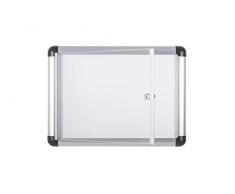 Bi-Office VT810109690 Enclore Extra - Bacheca per Interni in Alluminio, 2 x A4, Bianco
