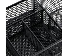 Vano multifunzionale mesh organizer da scrivania ufficio salvaspazio, Office supply cancelleria contenitore portaoggetti con cassetto portapenne