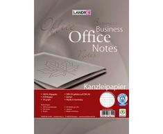 Landre 100050614 - Risma di carta riciclata, DIN A3 piegata in A4, a quadretti, 70 g, 250 pz per confezione