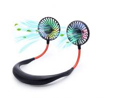 Ventilatori USB, ventola portatile da collo con tre livelli di vento ricaricabile tramite USB,ventilatore privato è adatto per attività in interni ed esterni.