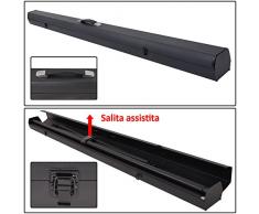 Schermo Proiezione a pantografo 100" 199x149cm 4:3, Telo da Videoproiettore da Pavimento 200 x 210cm "Compact" ottimo per ogni Proiettore 100% Professionale di Qualità Superiore HD!