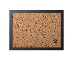 Bi-Office, Bacheca Black & White, Lavagna In Sughero Con Inclusioni Nere EVA, Cornice Nera MDF, 60x45cm, (SF1414121616)