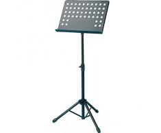 Proel RSM360M - Leggio Musicale professionale per spartiti preforato con Borsa, Nero (RSM360M)