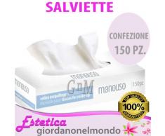 SALVIETTE CARTA VELINA MONOUSO + DISPENSER PER ESTETISTA PULIZIA DEL VISO IGIENE