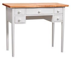 Biscottini Scrittoio Vintage 100x48x80 cm | Scrittoio Antico in Legno | Scrivanie Classiche