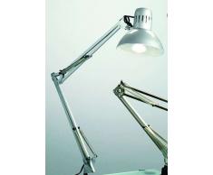 Lampada da tavolo modello architetto Perenz 4025A Lampada da scrivania in colore argento ideale per leggere e studiare