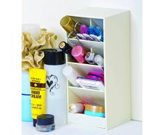 Carl, taglia: L, colore: bianco, motivo: cancelleria e da scrivania/casa/ufficio, cosmetic Organizer porta trucco con supporto per penne