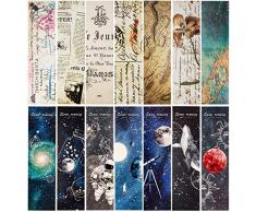 60 Pezzi Segnalibri di Spazio di Roaming Segnalibri Vintage Segnalibri di Roaming in Cartone Retrò per Ufficio Studenti (Stile Set 2) (Style Set 2)